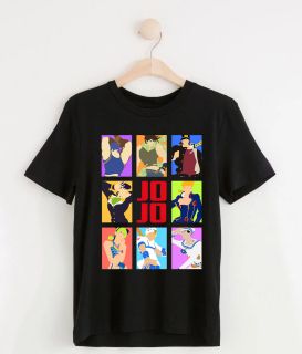 Jojo's Bizarre Adventure T-Shirt Character Grid