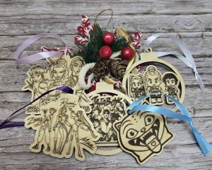 Комплект Коледни украси КPOP Demon Hunters