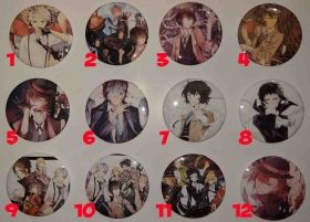 Bungou Stray Dogs Buttons